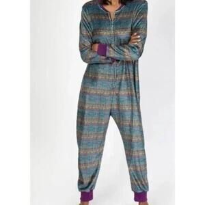 NATURAL LIFE Multicolor Striped Pajama Onesie XL